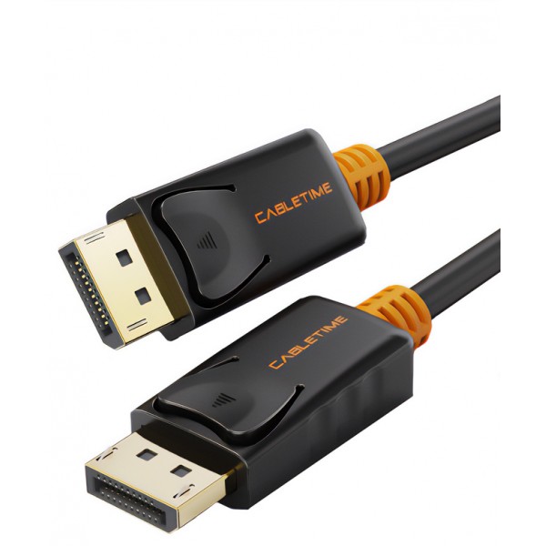 CABLETIME καλώδιο DisplayPort CT-01G, 4K/60Hz, 1m, μαύρο - CABLETIME