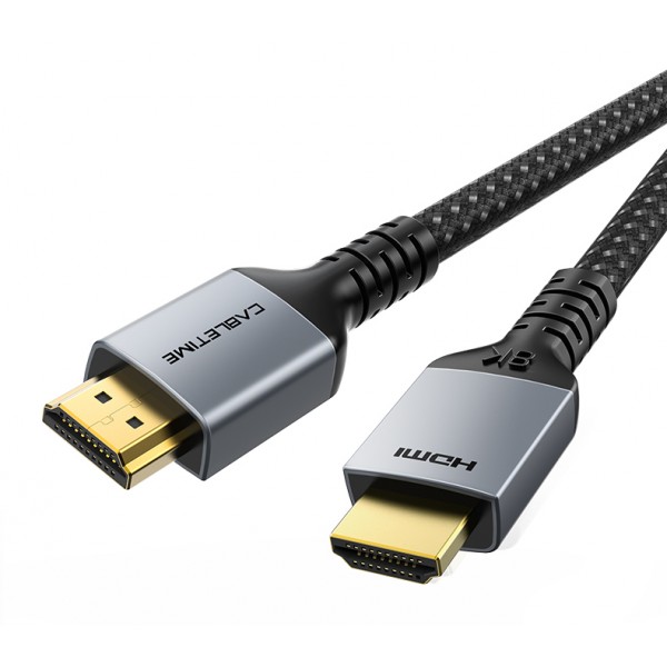 CABLETIME καλώδιο HDMI 2.1 CT-HM8K, 8K/60Hz, 48Gbps, 28AWG, 1m, μαύρο - CABLETIME