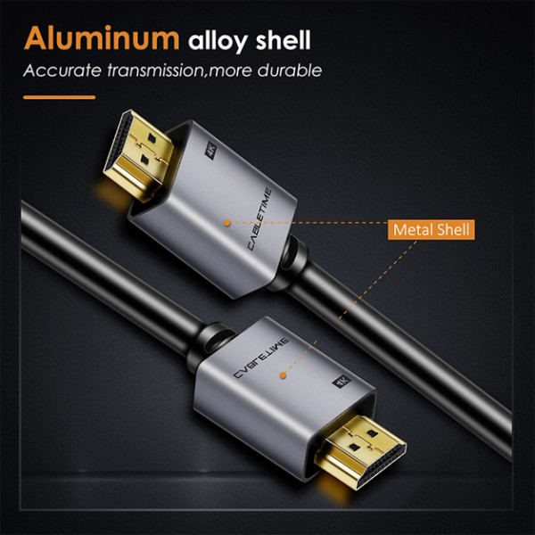 CABLETIME καλώδιο HDMI 2.0 CT-PHE2G, 4K/60Hz, 2m, μαύρο - CABLETIME
