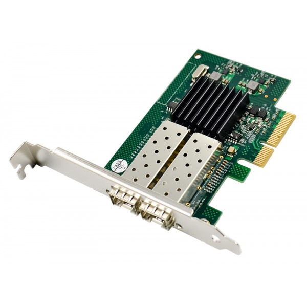 POWERTECH κάρτα επέκτασης PCIe σε Dual SFP ST722, 1000Mbps, JL82576EB - Powertech