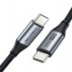 CABLETIME καλώδιο USB-C CMCM60W, 60W PD, 480Mbps, 1m, μαύρο