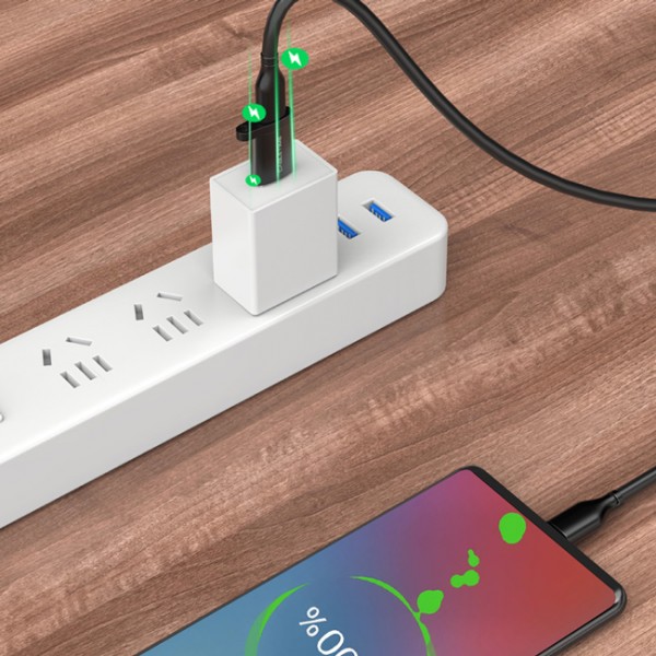 CABLETIME αντάπτορας USB-C σε USB CT-AMCF, 2.1A, 5Gbps, γκρι
