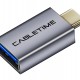 CABLETIME αντάπτορας USB-C σε USB CT-CMAFOTG, 5Gbps, γκρι