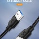 CABLETIME καλώδιο USB CT-AMAMN, 5 Gbps, 0.5m, μαύρο