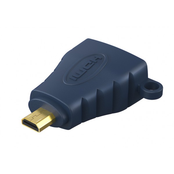 CABLETIME αντάπτορας micro HDMI σε HDMI HA16R, 4K/60Hz, μπλε - CABLETIME