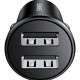 USAMS φορτιστής αυτοκινήτου C20, 2x USB, 2.4A, μαύρος