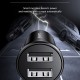 USAMS φορτιστής αυτοκινήτου C20, 2x USB, 2.4A, μαύρος