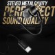 USAMS earphones με μικρόφωνο US-SJ482, USB-C, Φ10mm, 1.2m, πράσινα