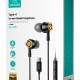 USAMS earphones με μικρόφωνο US-SJ482, USB-C σύνδεση, Φ10mm, 1.2m, μαύρα