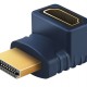 CABLETIME αντάπτορας HDMI HA10, γωνιακός, 4K, μπλε