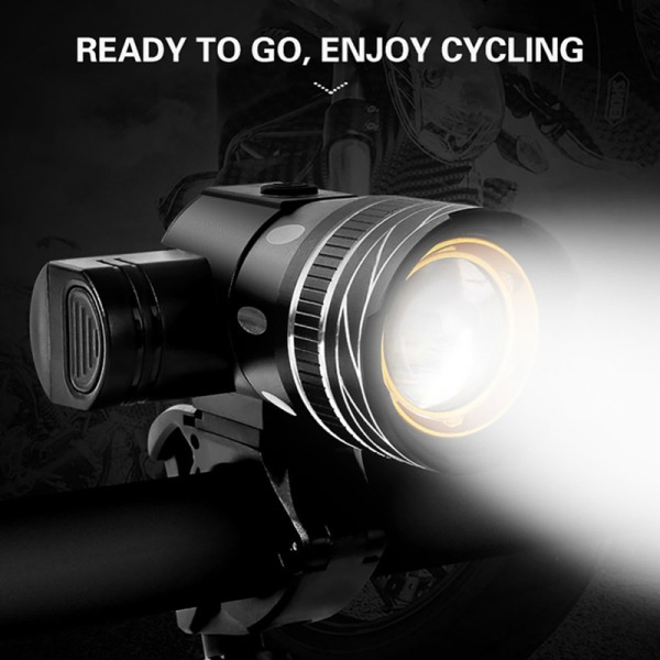 Εμπρόσθιο φως ποδηλάτου BIKE-0028, 1500LM, 300m, IPX-6, μαύρο - Αξεσουάρ Ποδηλάτου