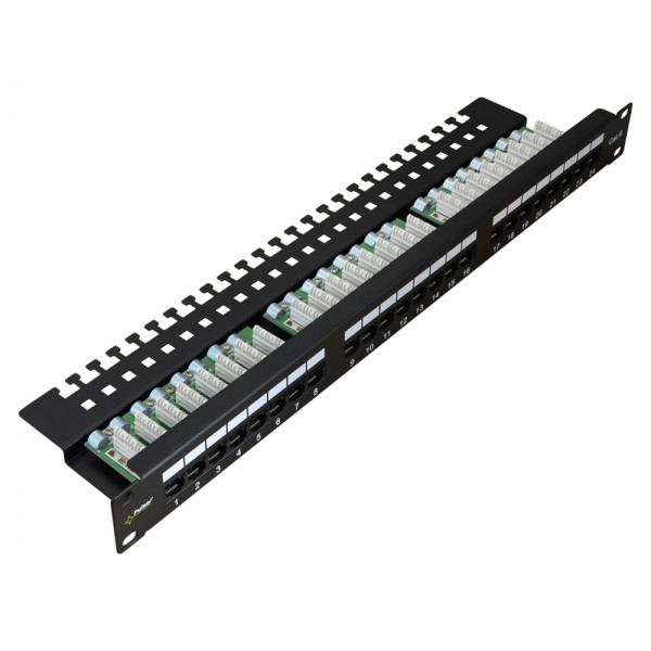 PULSAR patch panel RP-U24V6, 19"/1U, 24-port, UTP Cat 6 - PULSAR