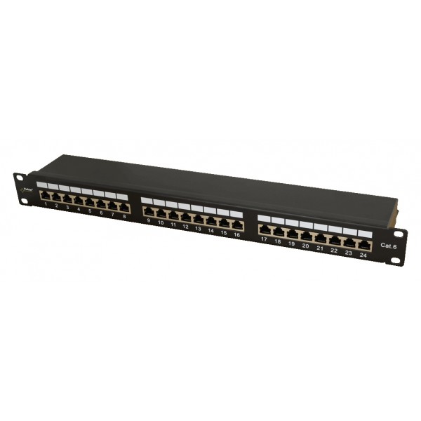 PULSAR patch panel RP-F24V6, 19"/1U, 24-port, FTP Cat 6 - PULSAR
