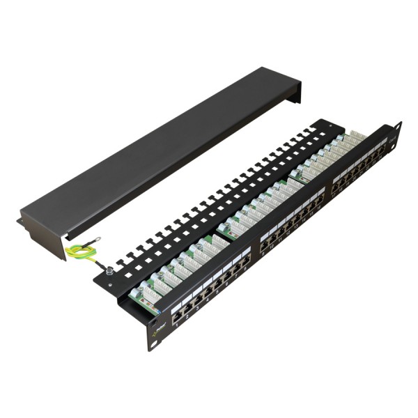 PULSAR patch panel RP-F24V6, 19"/1U, 24-port, FTP Cat 6 - PULSAR