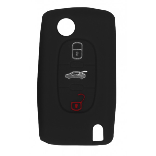 Θήκη κλειδιού για αυτοκίνητα Alfa Romeo 2012-01, εύκαμπτη, μαύρη - Σπίτι & Gadgets