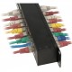 DELOCK patch panel 43295, 19"/1U, CAT 6, 24x coupler RJ45 ports, μαύρο