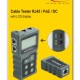 DELOCK tester καλωδίων με οθόνη 63110, RJ45, PoE, DC, γκρι