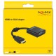 DELOCK αντάπτορας HDMI σε VGA 65512, 1080p, μαύρος