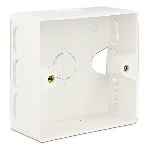 DELOCK οπίσθιο κουτί για Keystone πρίζα τοίχου 86128, λευκό - DeLock