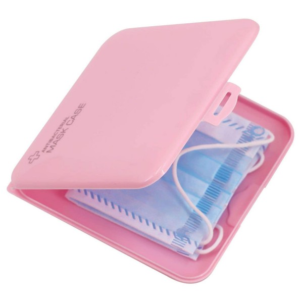 Αντιβακτηριδιακή θήκη για μάσκα CLN-0037, αδιάβροχη, ροζ - UNBRANDED