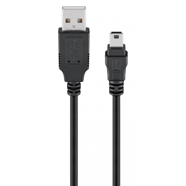 GOOBAY καλώδιο USB σε USB Mini 50768, copper, 480Mbps, 5V, 3m, μαύρο - GOOBAY