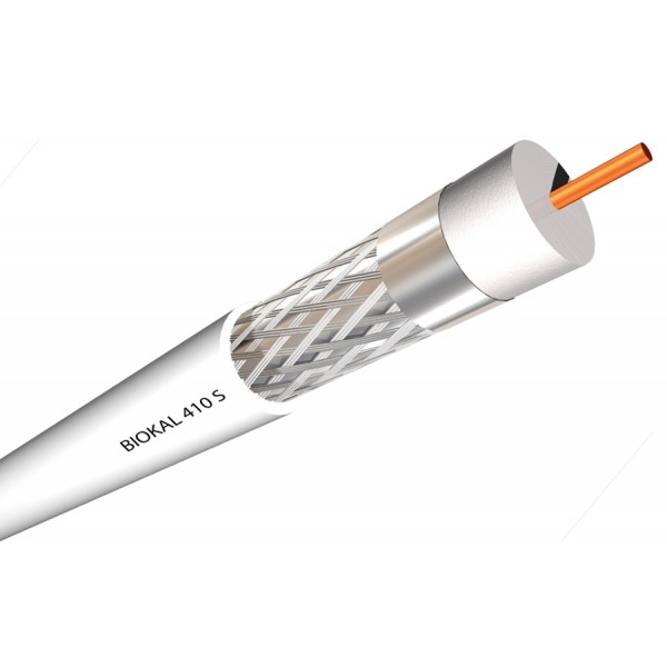 ACCORDIA ομοαξονικό καλώδιο τηλεόρασης 75OHM, 1mm, 100m, λευκό - RF (Κεραίας)