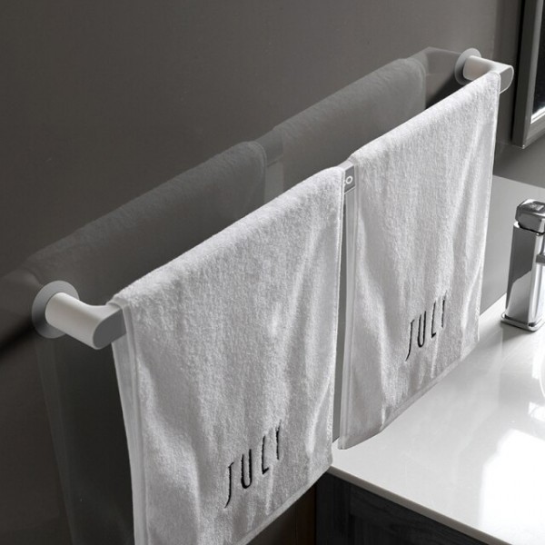 ECOCO κρεμάστρα μπάνιου-κουζίνας E1928, 6.1 x 3.5 x 68.6cm, γκρι - ECOCO