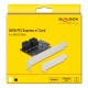 DELOCK κάρτα επέκτασης PCIe σε 4x SATA 90010, 6Gb/s, Low Profile