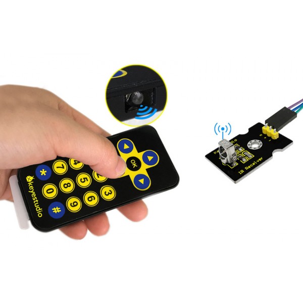 KEYESTUDIO IR receiver module kit KS0088, για Arduino - Ρομποτική
