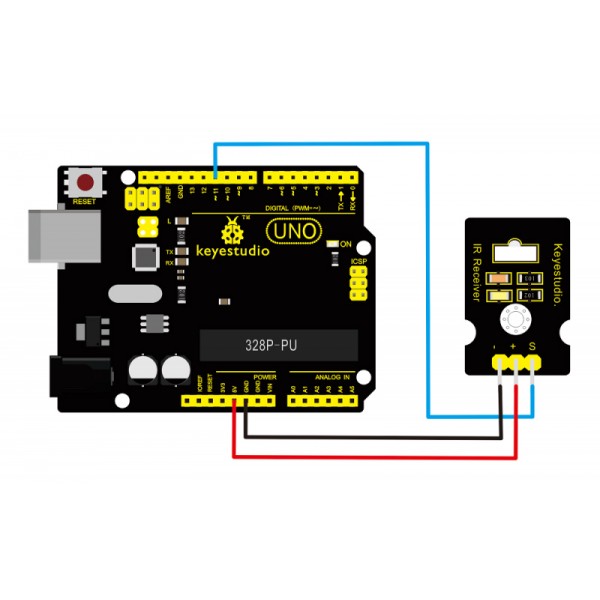 KEYESTUDIO digital IR receiver module KS0026, συμβατό με Arduino - Ρομποτική
