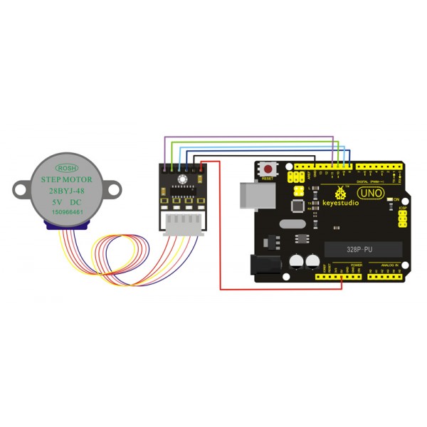 KEYESTUDIO stepper motor driver module και stepper motor KS0140, 5V - Ρομποτική