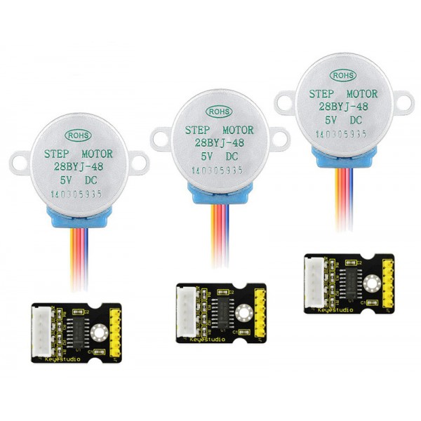 KEYESTUDIO stepper motor drive board και stepper motor KS0327, 5V, 3τμχ - Ρομποτική