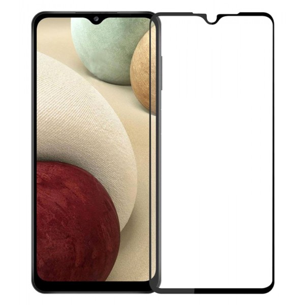 POWERTECH tempered glass 5D, full glue, Samsung A12 2021, μαύρο - Tempered Glass