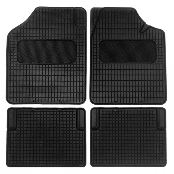 AMIO σετ πατάκια αυτοκινήτου RCM-02, 50x70cm & 48x36cm, universal, μαύρο - Αξεσουάρ Αυτοκινήτου