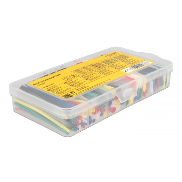 DELOCK σετ θερμοσυστελλόμενων μονωτικών 20736, 2:1, πολύχρωμα, 196τμχ - DeLock