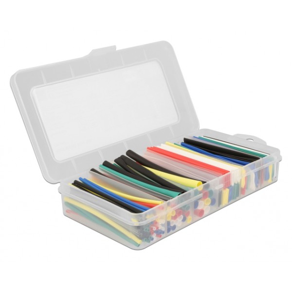 DELOCK σετ θερμοσυστελλόμενων μονωτικών 20736, 2:1, πολύχρωμα, 196τμχ - DeLock