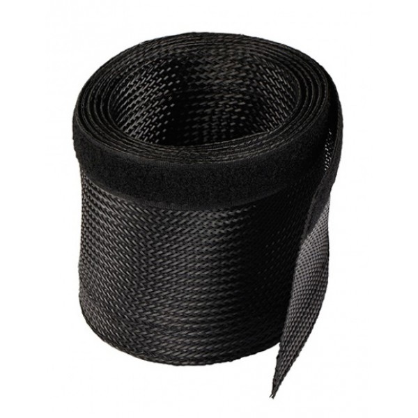 POWERTECH Δεματικό Καλωδίων τύπου Flex Wrap, 1.8m, Black - Τακτοποίηση Καλωδίων
