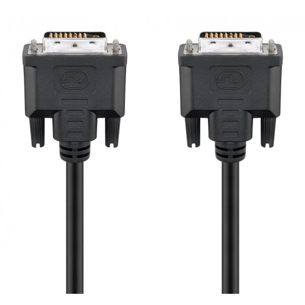 GOOBAY καλώδιο DVI-D 24+1 93573, 30AWG, Full HD, 1.8m, μαύρο - GOOBAY