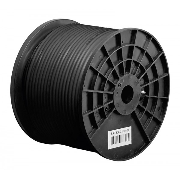GOOBAY καλώδιο κεραίας 67103, 100dB, 75Ω, CCS, 100m, μαύρο - RF (Κεραίας)