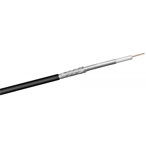 GOOBAY καλώδιο κεραίας 67103, 100dB, 75Ω, CCS, 100m, μαύρο - RF (Κεραίας)