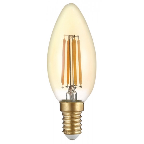 OPTONICA LED λάμπα Candle C35 Filament 1490, 4W, 2500K, E14, 400lm - OPTONICA