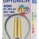 OPTONICA LED λάμπα G45 Filament 1868, 4W, 4500K, E27, 400lm