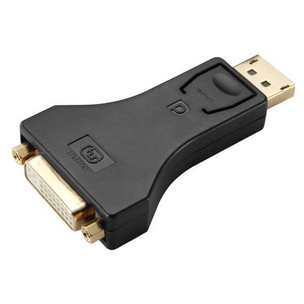 POWERTECH αντάπτορας DisplayPort σε DVI CAB-DP062, passive 1080p, μαύρος - Περιφερειακά