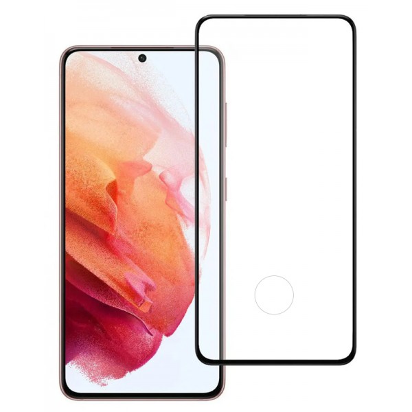 POWERTECH tempered glass 3D, full glue, Samsung S21 5G, μαύρο - Tempered Glass