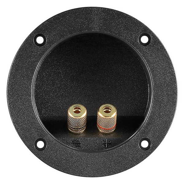 POWERTECH τερματικό ηχείου 6mm ή banana plug 4mm CAB-V036, Φ105mm, μαύρο - Ήχος