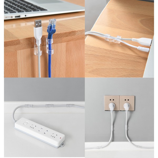 POWERTECH οργανωτής καλωδίων TIES-031, 3.3x1.3x1.2cm, διαφανές, 12τμχ - Powertech