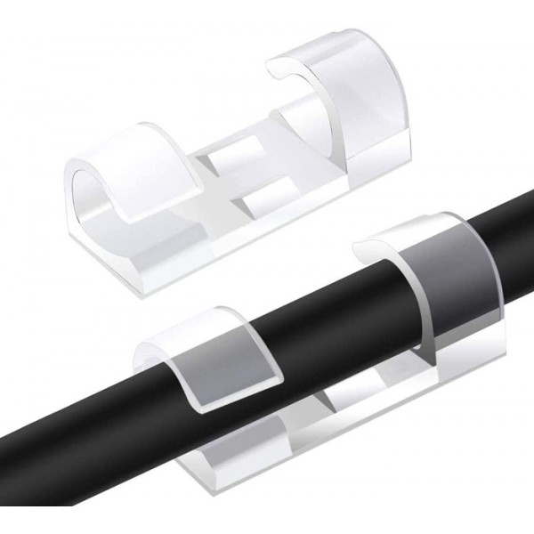 POWERTECH οργανωτής καλωδίων TIES-032, 3.3x1x1cm, διαφανές, 20τμχ - Powertech