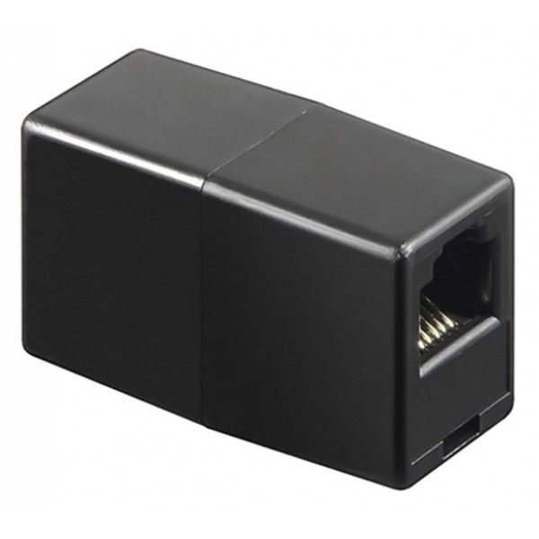 POWERTECH σύνδεσμος (μούφα) RJ45 UTP CAB-N181, 8p8c, μαύρος, 5τμχ - Powertech