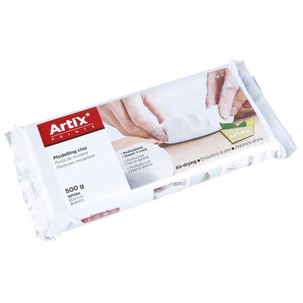 ARTIX PAINTS φυσικός πηλός PY036-1, χωρίς γλουτένη, 500γρ, λευκός - ARTIX PAINTS