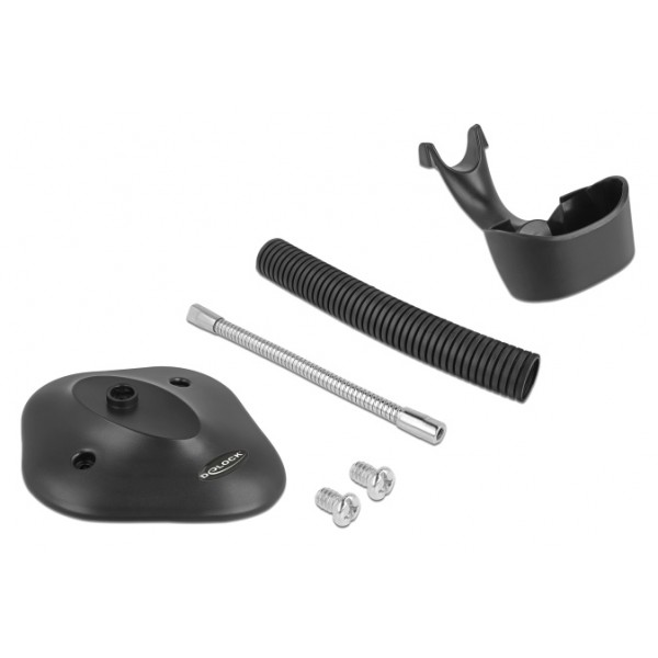 DELOCK βάση για barcode scanner 90555, εύκαμπτη, μαύρη - POS-Barcode Scanners